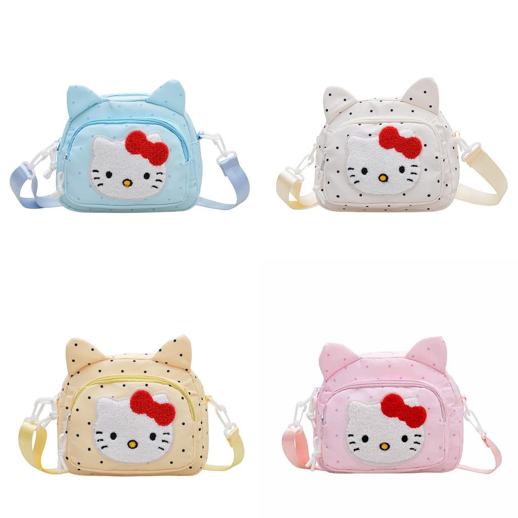 Hellokitty Childrens Cartoon Canvas Shoulder Bag With Animal Pattern For Girls And Kids