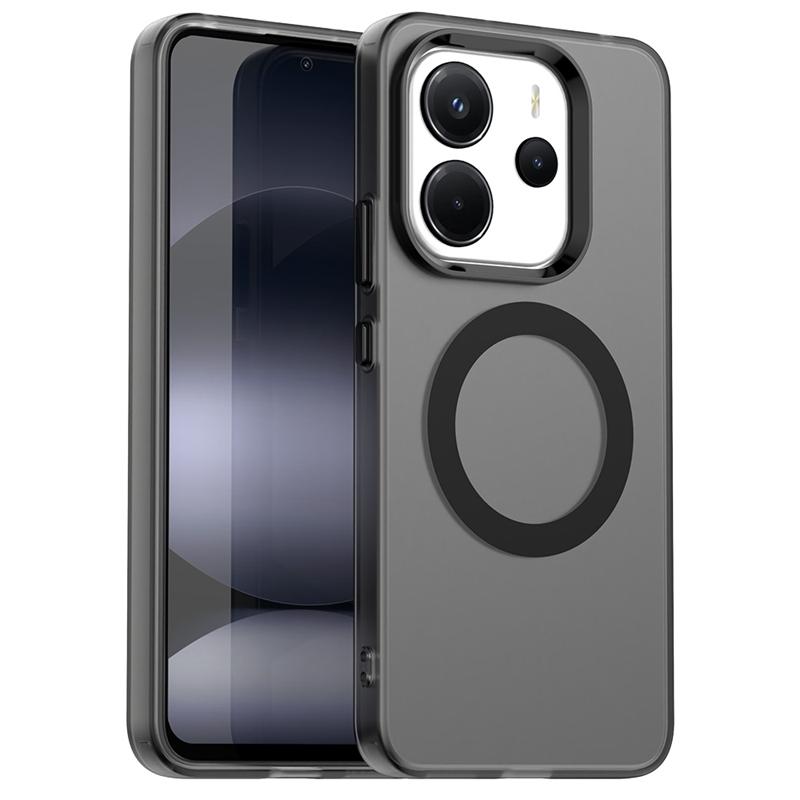 Transparent Case For Redmi Note 14 4G Case For Redmi Note 14 Magnetic Adsorption Wireless Charge Cover For Redmi Note 14 4G Case