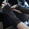 10/15/18/21cm Lace Half Finger Gloves Thin Driving Gloves  Summer Use