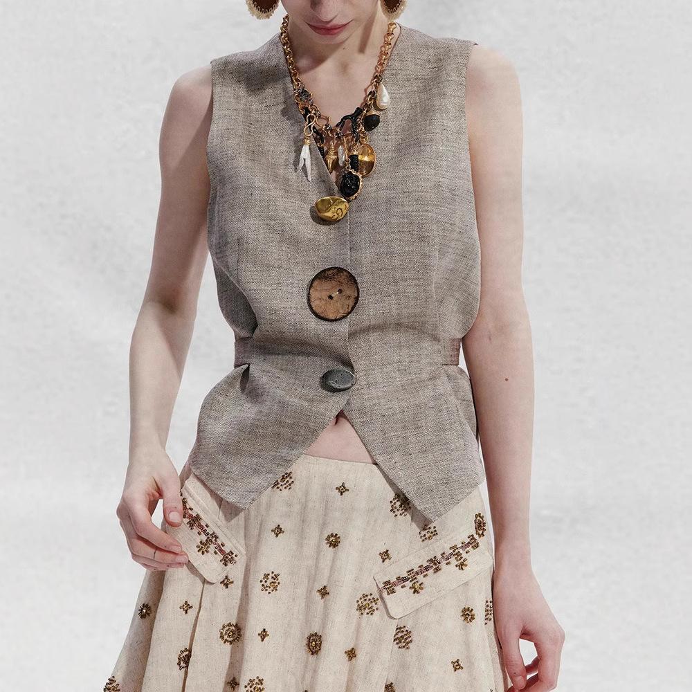 

Летний стильный комплект из двух частей Повседневный топ и юбка Наряд Короткая юбка для женщин Модная летняя одежда Идеально подходит для отпуска, пляжа и повседневной носки XL серый