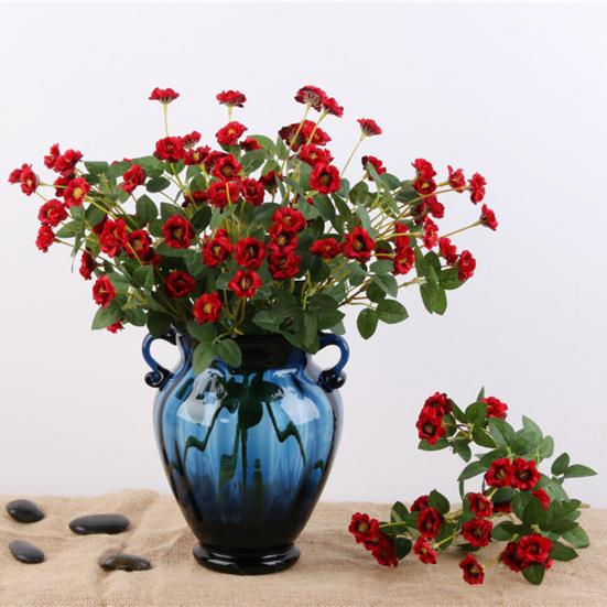 1 Bunch Artificial Flower Realistic Looking Decorative Eco-friendly Romantic Artificial Bouquet DIY Wedding Table Floral Decoration