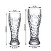 330ml/500ml Beer Glass Bar Craft Beer Glass Creative Wheat Beer Glass Party Beverage Cup Transparent Cold Drink Cup Bar Tools
