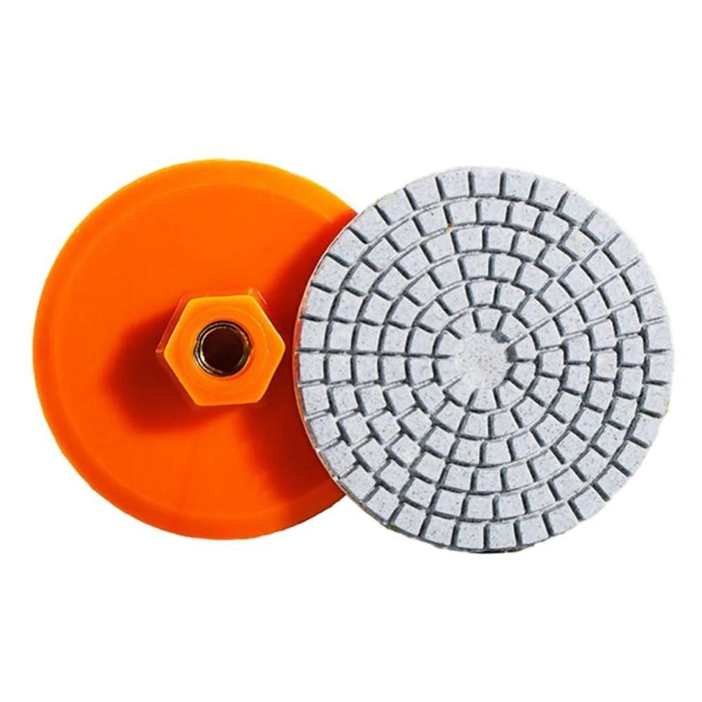4 Inch Grinding Discs Wet Dry Hook and Loop Long Lasting Use Diamond Polishing Pads  Granite Stone