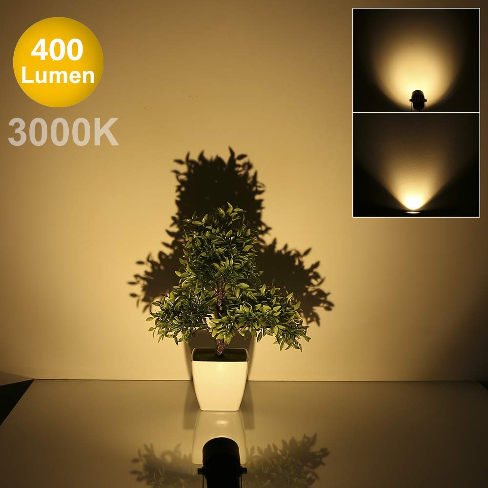 Herimo 5W Warm White LED Garden Light, 3000K, 400LM, IP65 Waterproof, Rotatable, Landscape Light, Lawn Light, 50,000 Hour Lifespan (Set of 2)