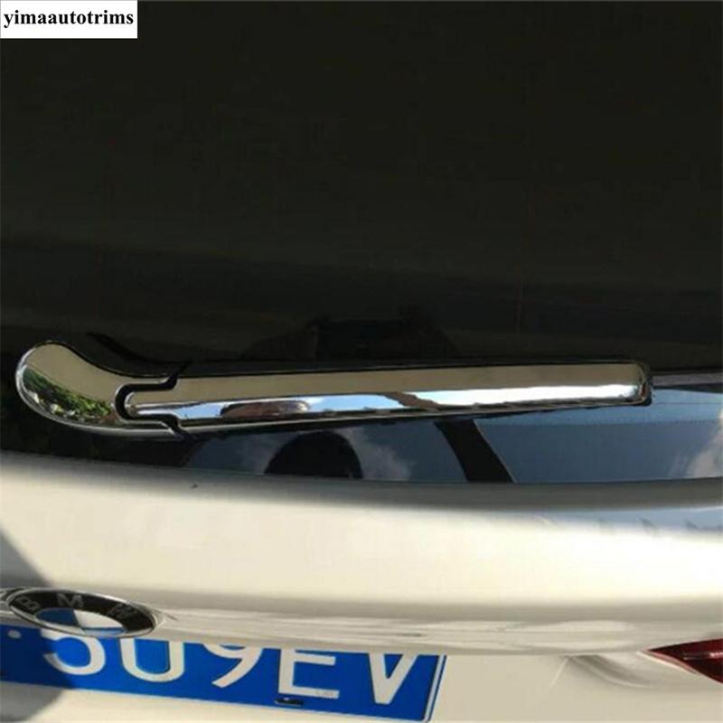 For BMW X1 F48 2016 -  Car Rear Tail Window Rain Wiper Windshield Decoration Protection Cover Trim ABS Chrome Accessories