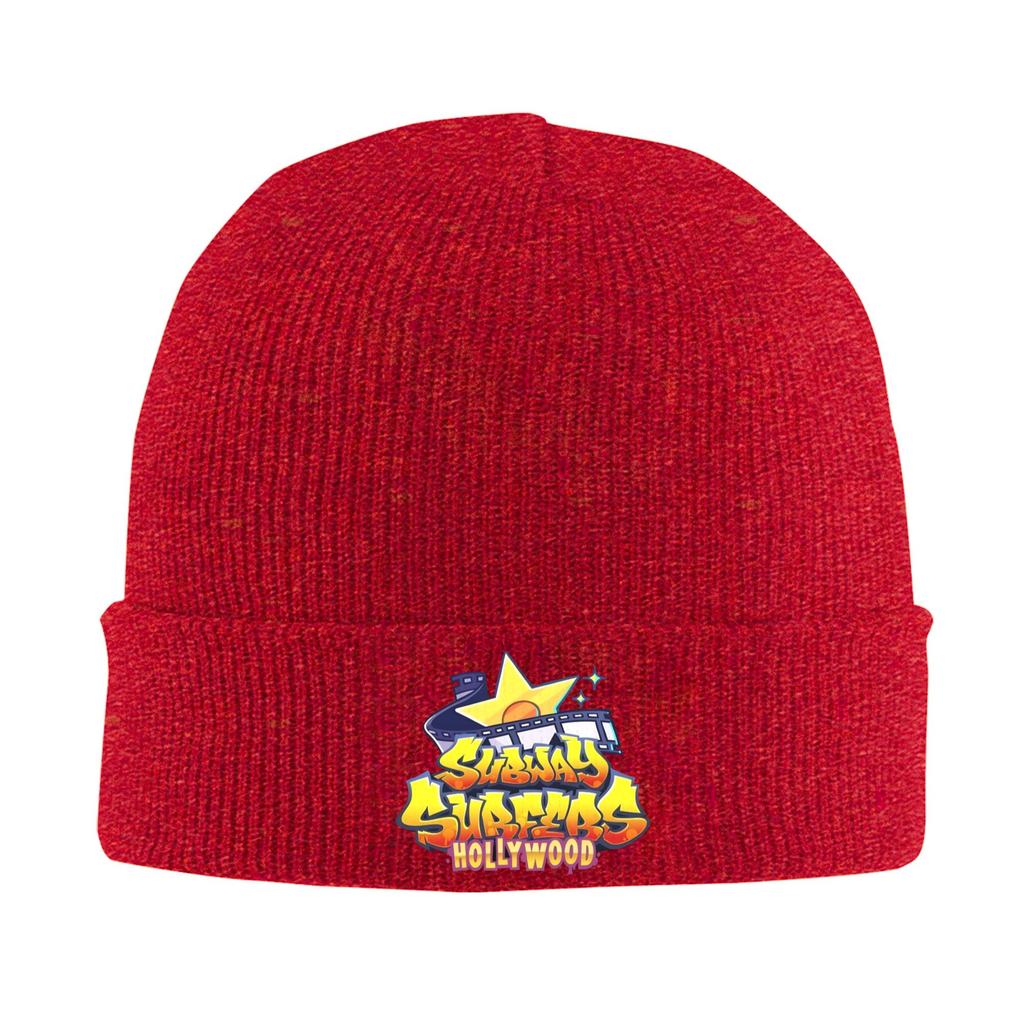 Subway Surfers City Name Game Knit Hat Beanie Autumn Winter Hats Warm Unisex Hiphop Caps for Unisex Women Gift