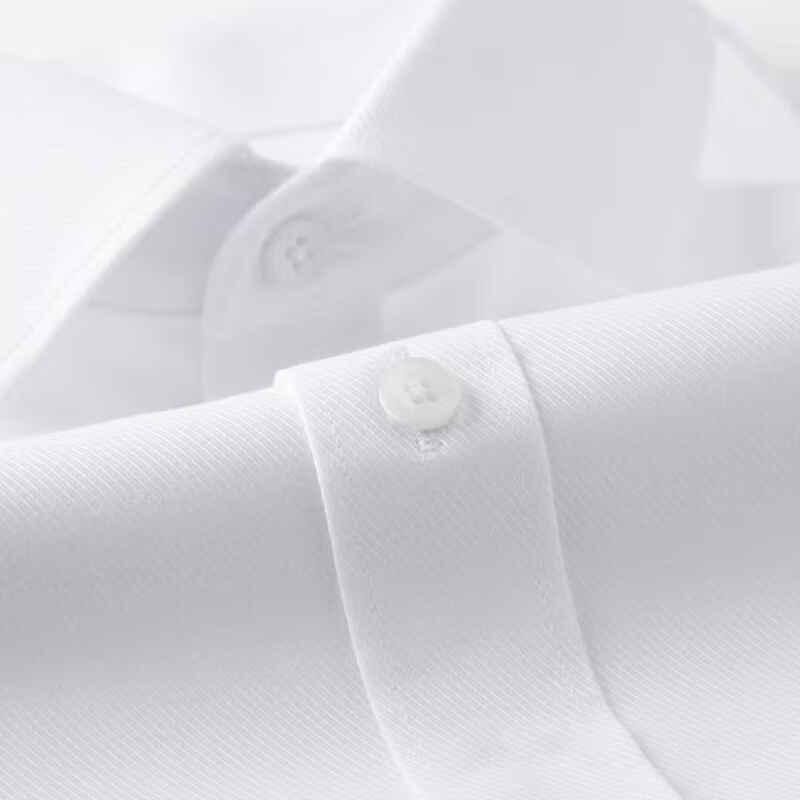 FIRS Men's Non-Iron Mercerized Cotton Business Short-Sleeve Shirt