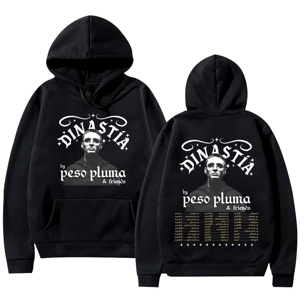 Peso Pluma DINASTIA Tour 2026 Hoodies Men Woman Fashion Casual Hoody Sweatshirt Hip Hop Retro Harajuku Streetwear XS