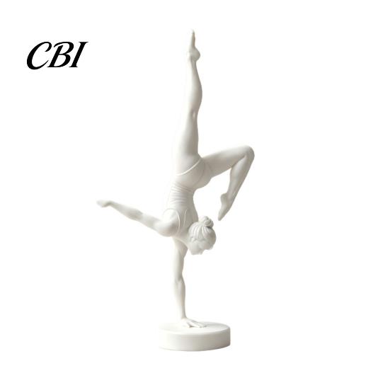 Modern Art Aesthetic Statues 3D Printed Rhythmic Gymnastics Figurine, Minimalist Sculpture, Elegant Artistic Study Room Tabletop Handstand Ballet Pose
