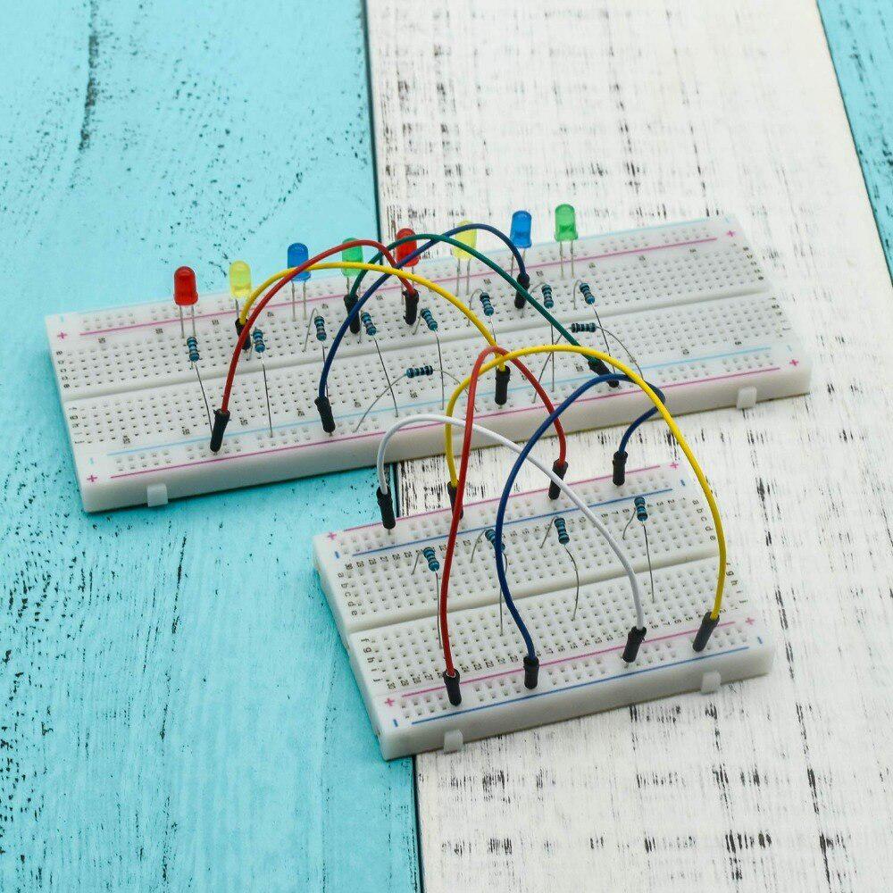 4PCS Breadboards Include 2PCS 830/400 Point Solderless Prototype PCB ...