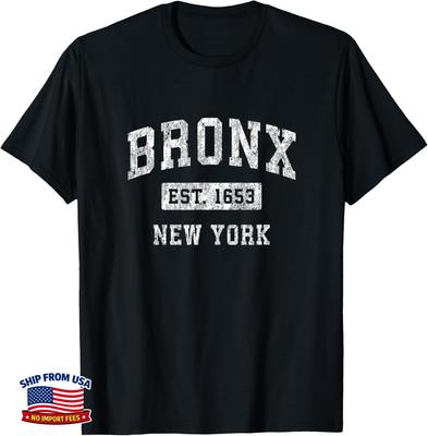 Bronx New York NY Vintage Etabliertes Sportdesign Geschenk Unisex T-Shirt