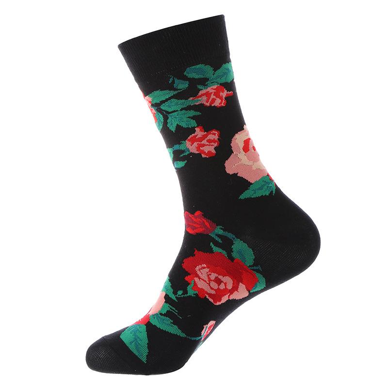 Cartoon Fruit Animal Cake Flower Mixed Colors, Pure Cotton, INS Fashion Brand, Net Red, Casual Fashion Socks for Men and Women