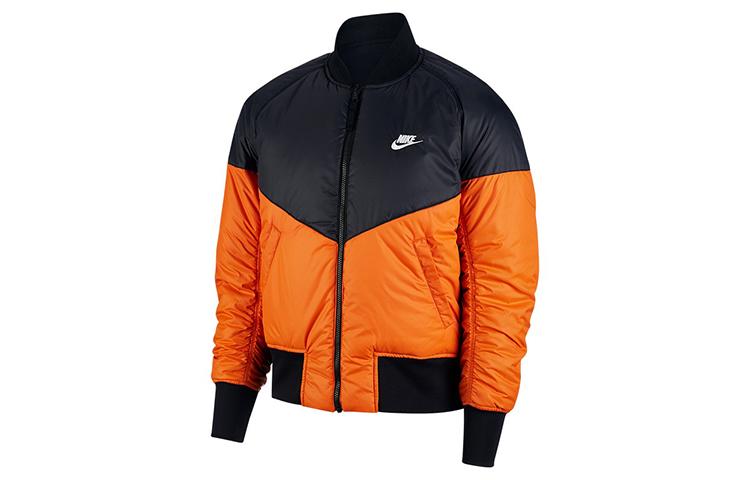 Nike Puffer Jackets Men s Orange Black Multicolor Baseball Collar Moderate Other AR2184-012 XL