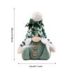 High-end Knitted Christmas Gnome Plush Ornament with Pointed Hat