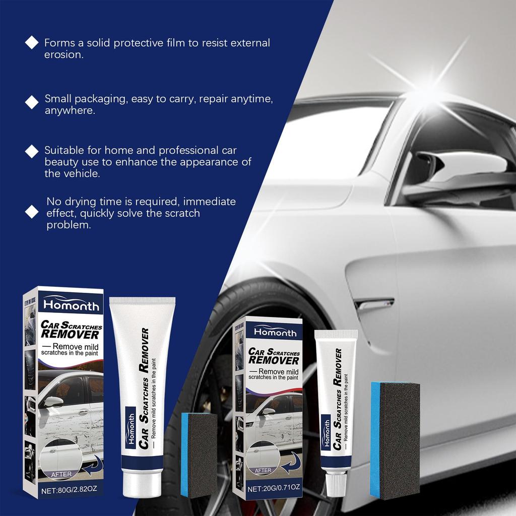 Homonth Car Scratch Repair Agent 20g - Repairs car scratches, polishes and restores car paint, and repairs car scratches and dents.