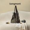 Songmont Semišová Designová Taška Tote přes Rameno a Crossbody, Velká Kapacita