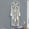 AEE4-Macrame Dream Catchers For Bedroom Adult Dream Catcher Wall Decor Large Boho Wall Hanging With Woven Leaves Decoration