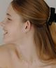 Has Hld030 Ribbon Hoop Earrings