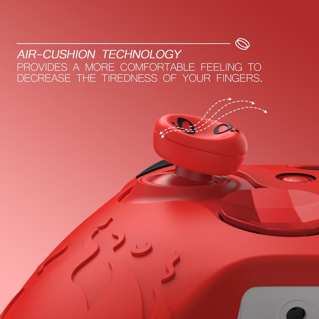 PlayVital Cute Demon Silicone Cover for Xbox Elite Wireless Controller Series Cute Silicone Cover for Xbox Elite Series 2 Includes Thumb Grip Cap 2,