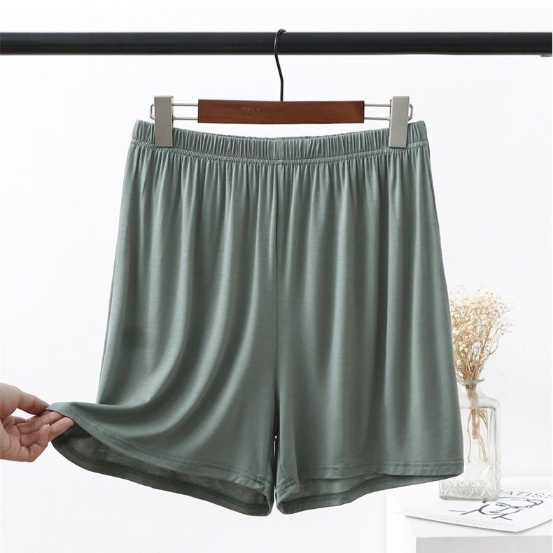 Women's High Elasticity Ice Silk Loose Safety Shorts - Plus Size, Summer Thin Briefs for Home Wear