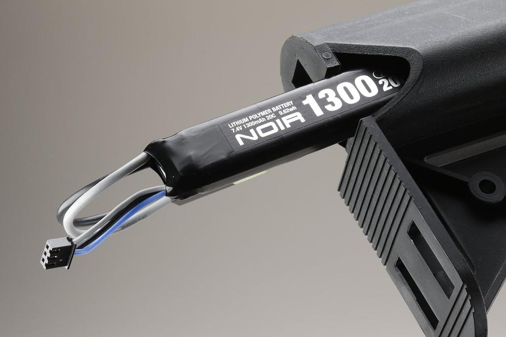 G-Force Noir LiPo 7.4V 1300mA 20C Stock-in Stick Type GFG903