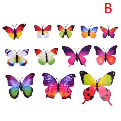 12 Uds pegatinas magnéticas de mariposa imanes de cocina refrigerador adorno para el hogar lotes