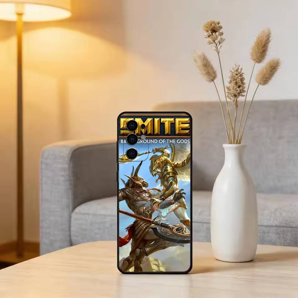 

S-Smite G-Game Phone Case Black Silicone Soft For Samsung S25,S24,S21,S22,S23,S30,Ultra,S20,Plus,Fe,Lite Samsung S25ULTRA