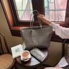 New Fashion Trend Versatile Dog Tooth Shopping Bag Large Capacity Bag Portable Shoulder Bag
