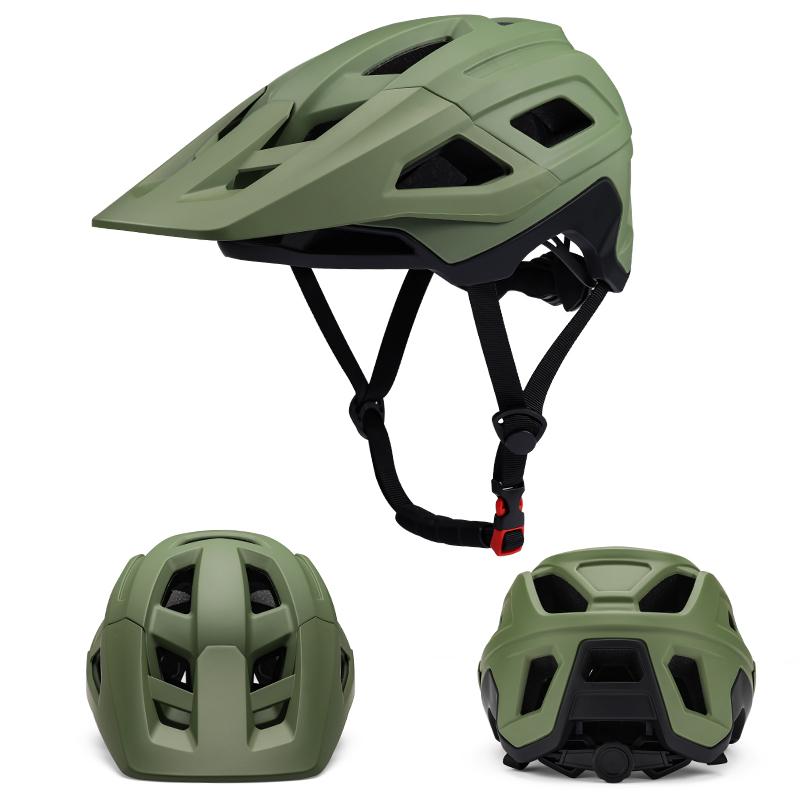 CE Approved Men's Dual Sport Bike Helmet for Extreme Sports Customizable with Strong PC Big Visor for Downhill MTB Riding