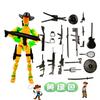 3D Printed Toy Western Cowboy Model Lucky13 Action Figure Dummy T13 Toy Doll Robot Assembly Model Decoration Desktop Decoration