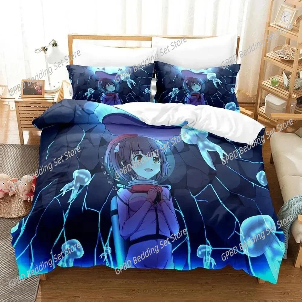 Anime Chieri Ogata Bedding Set 3D Printed Suitable for Bedroom Duvet Cover Set With Pillowcases Kids Home Textile