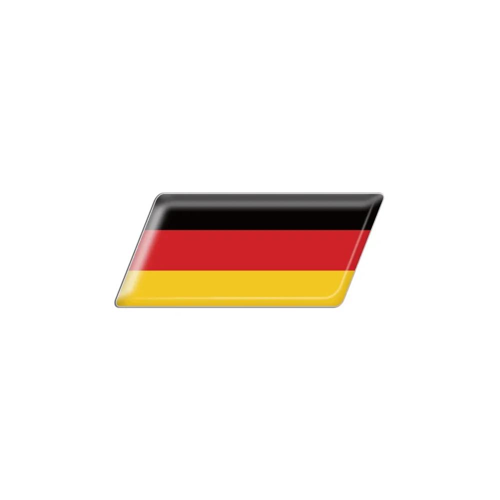 3D Epoxy Car Styling Body Trunk Decor Sticker with Bangladesh Kurdistan Israel Brazil Palestine Poland France Flag Emblem
