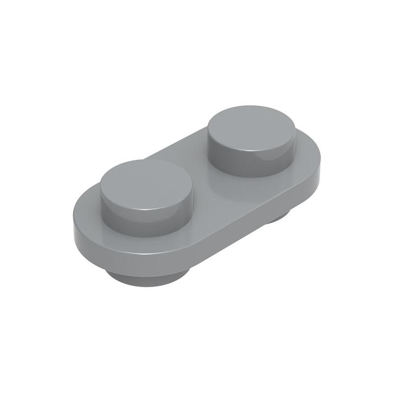 Non-Toxic Moc 10Pcs 35480 Special Both Sides Round Plate 1X2 Building Blocks Kit Plate With Open Studs Bricks Particle Toy Children Gifts