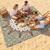 1pc Beach Blanket Waterproof Sandproof Oversized Large Beach Mat Quick Drying&Compact&Lightweight Picnic Mat Vacation Essentials