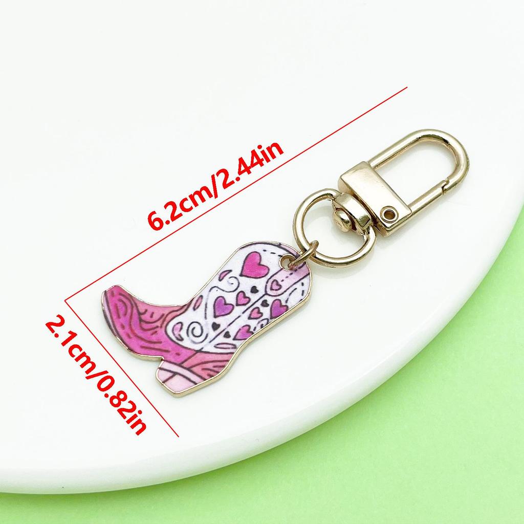 Retro Alloy Denim Boots Keychains & Charms: Unique Women's Accessories