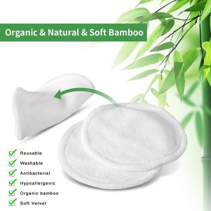 Reusable Makeup Remover Pads - ANDERK - 32 Pieces - Organic Bamboo - Organic Cotton - Washable