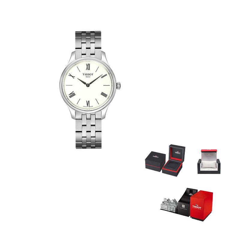 TISSOT Junya Collection Quartz Movement 30m Water Resistance Women s Watch 31mm White Dial T063.209.11.038.00 Silver Strap