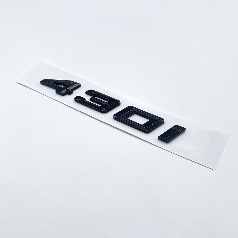 AAXK1 3D Chrome Black 418i 420i 428i 430i 435i 440i Letters Numbers Emblem Sticker Car Trunk Badge F32 F33 F33 F36 G22 G23 Accessories