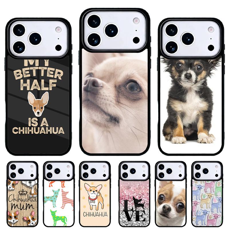 Chihuahua Cute Dog Puppy collage Phone Case for iPhone 17 16 15 14 13 Pro Max Back Cover for 12 11 Pro Coque