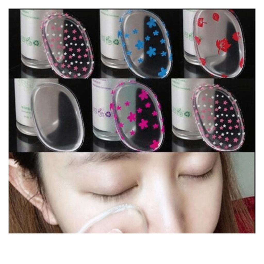 Transparent Silicone Leaf Shaped Makeup Puff Dry Wet Dual-use 6.3*4cm