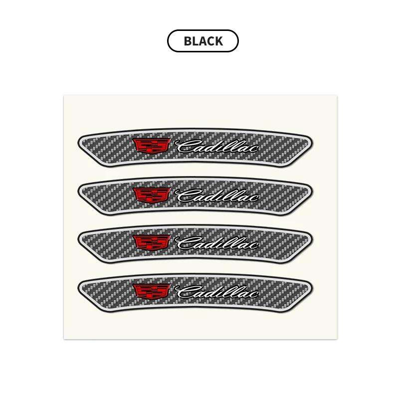 

4Pcs Carbon Fibre Emblem Wheels Rims Stickers Decal for Cadillac ATS CTS DTS STS SLS SLR XLR BLS Seville Escalade Tiburon CT6