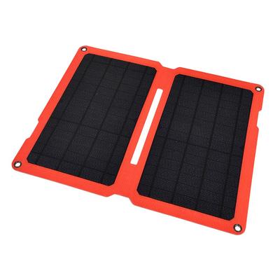 Ohm Electric BT-JS16 Red Solar Panel (Two Monocrystalline Silicon Panels, Two USB Ports, 16W Max Output, 435g, IP55 Protection)
