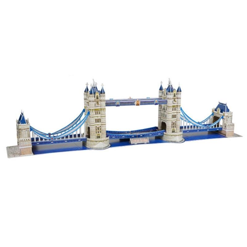 Historical Architectural Display Model Cathedral/Tower Bridge Building Set for Adults Office Home Decors Collectibles