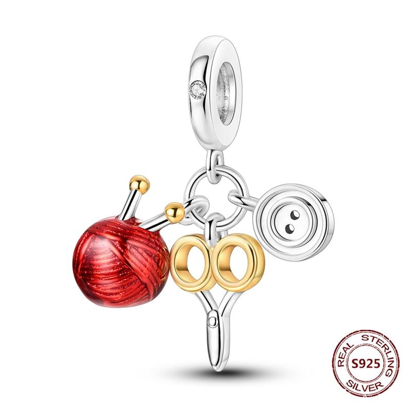 New Christmas Charm Bead Charms 100 copper Christmas Tree Santa Claus Ice Boot Pendant Bead Charms Compatible With Bracelets Do It Yourself Jewellery