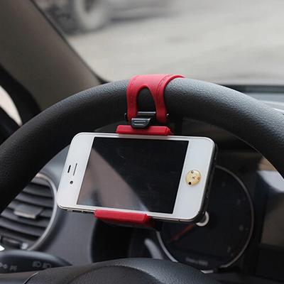 Support de téléphone universel pour volant de voiture, navigation GPS, pratique, compatible avec Xiaomi, iPhone et Samsung