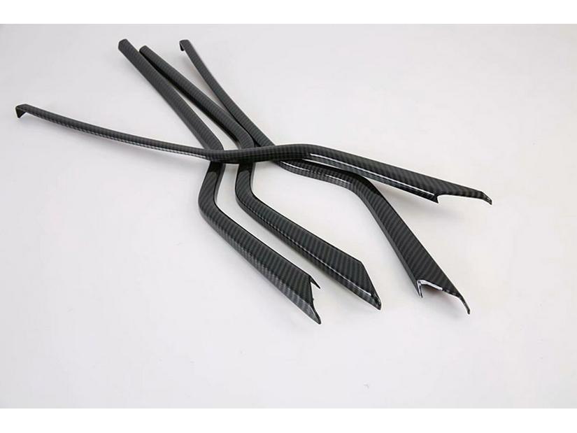 2019 MODEL-S Black Titanium Carbon Fiber Interior Door Trim