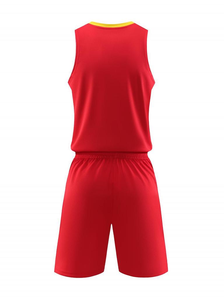 Set Uniformă Baschet Adulți Calitate Înaltă Uscare Rapidă – Vestă Respirabilă Fără Mâneci, Numere Personalizabile, Ideal pentru Studenți Universitari