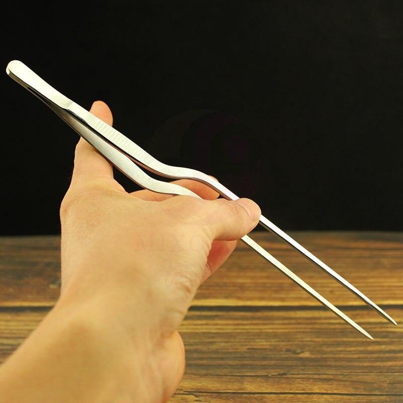 Kitchen Tweezer BBQ Food Tweezer Clip Mini Chief Tongs Stainless Steel Portable for Picnic Barbecue Cooking BBQ Tools