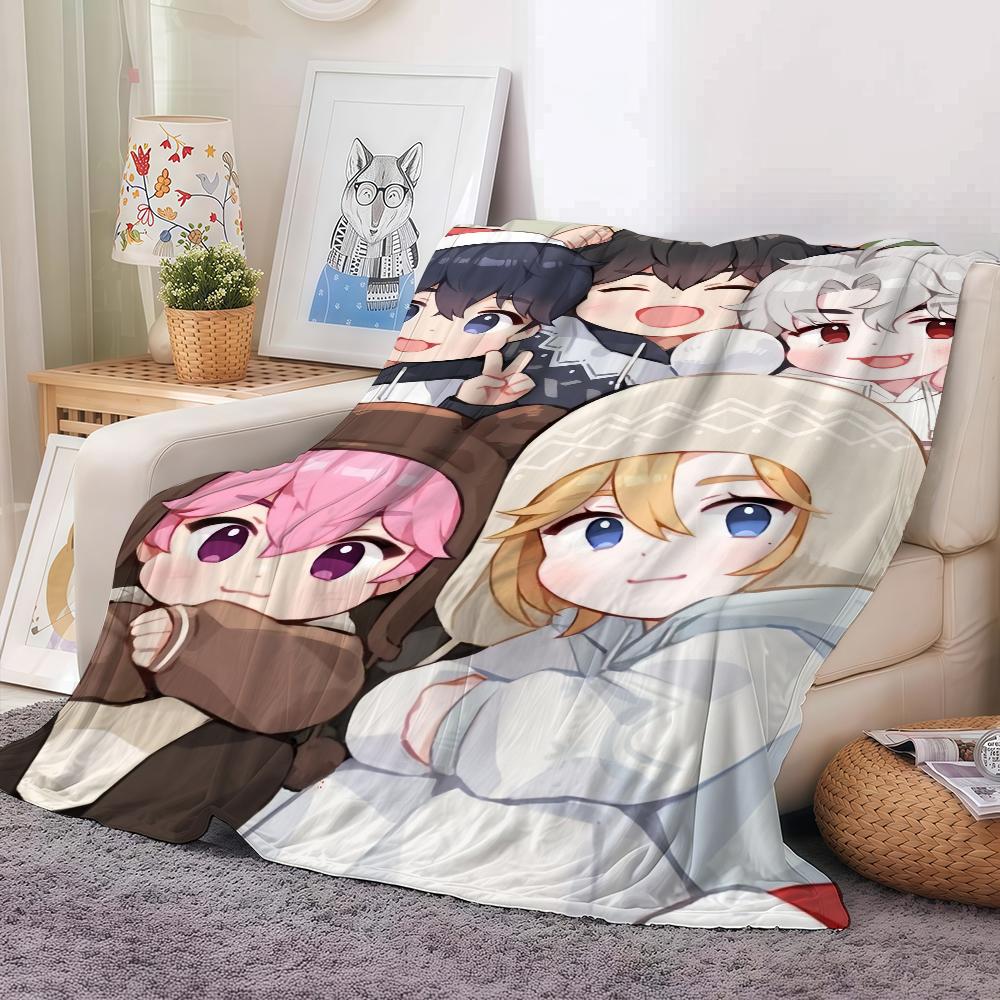 Kpop P-PLAVE Cartoon Blanket Warm And Soft Suitable For Bedroom Living Room Sofa Bed Office Travel Camping