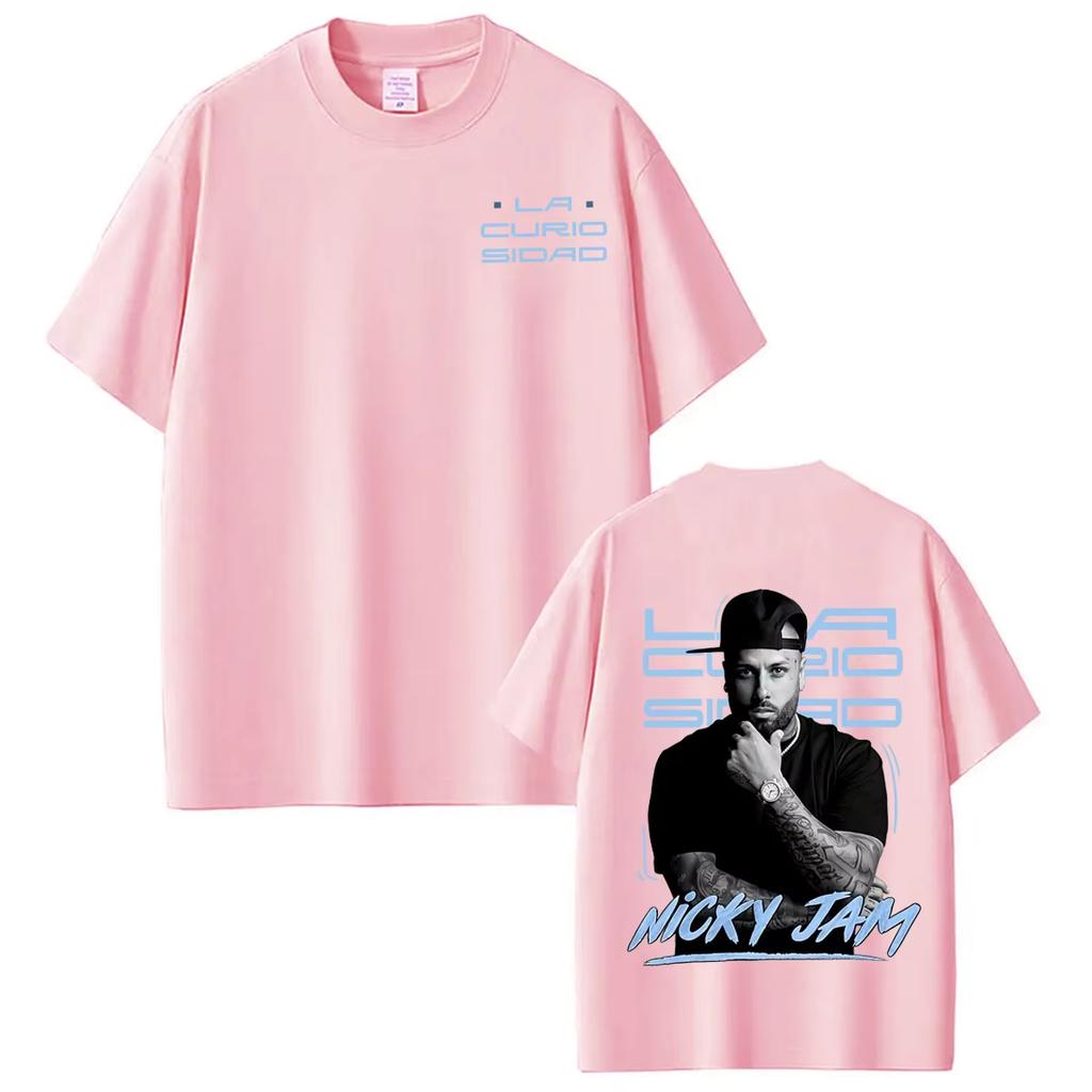 Nicky Jam Bohemio Album Tour 2026 Print Tshirt Unisex Unisex Fashion Vintage Tshirt Summer Loose Casual Cotton Hiphop Tshirts